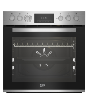 BEKO BBUM12320XFP, Einbau-Herd-Set (Glaskeramik-Kochfeld, A+, 72 Liter)