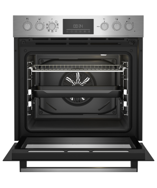 BEKO BBUM12320XFP, Einbau-Herd-Set (Glaskeramik-Kochfeld, A+, 72 Liter)