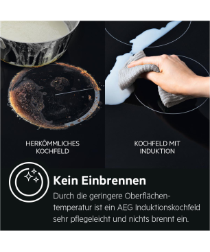 AEG IKE64441XB Induktionskochfeld (600 mm breit, 4 Kochfelder)