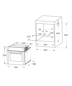 KKT KOLBE SET80162FZ, Herdset (Induktion, A, 70 Liter)