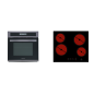 RESPEKTA DIGISET8BS4400, Einbaubackofenset (Glaskeramikkochfeld, A, 66 Liter)