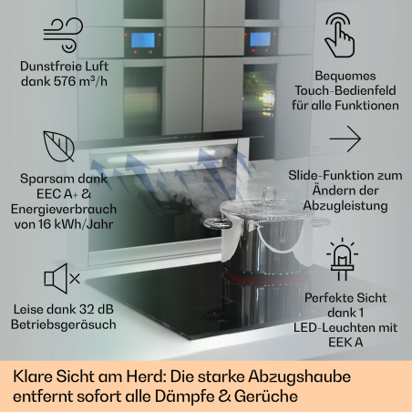 KLARSTEIN Royal Flush Eco, Dunstabzugshaube (60 cm breit)