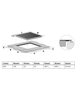 KKT KOLBE SET80132, Herdset (Elektrisch, A, 70 Liter)