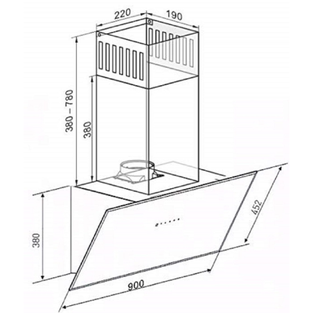 KAISER AT 9440 ECO/2, Dunstabzugshaube (90 cm breit)