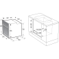 GORENJE BLACKSET4 INDUKTION , Einbauherd-Set (Induktionskochfeld, herdgebunden, A, 77 Liter)