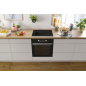 GORENJE BLACKSET4 INDUKTION , Einbauherd-Set (Induktionskochfeld, herdgebunden, A, 77 Liter)