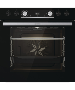 GORENJE BLACKSET4 INDUKTION , Einbauherd-Set (Induktionskochfeld, herdgebunden, A, 77 Liter)