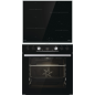 GORENJE BLACKSET4 INDUKTION , Einbauherd-Set (Induktionskochfeld, herdgebunden, A, 77 Liter)