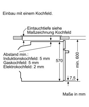 SIEMENS HB578ABS0, Einbaubackofen (Einbaugerät, 71 Liter, 594 mm breit), iQ500