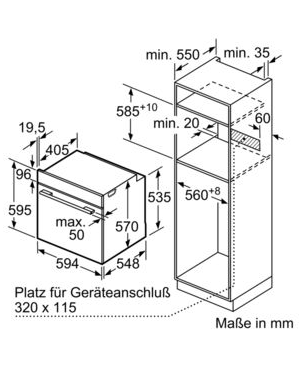 SIEMENS HB578ABS0, Einbaubackofen (Einbaugerät, 71 Liter, 594 mm breit), iQ500
