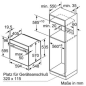 SIEMENS HB578ABS0, Einbaubackofen (Einbaugerät, 71 Liter, 594 mm breit), iQ500