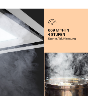 KLARSTEIN Remy Brilliant Edition, Dunstabzugshaube (90 cm breit, 50 cm tief)