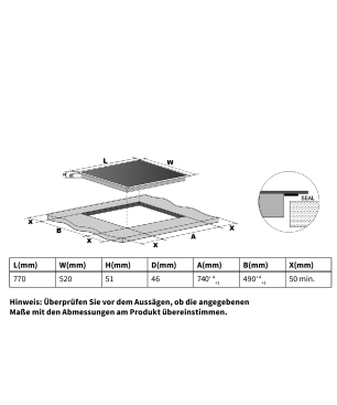 KKT KOLBE SET8313_77RL, Herdset (Elektrisch, A+, 70 Liter)