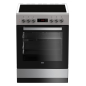 BEKO FSM67320GXS Elektroherd (EEK A, Glaskeramikkochfeld, 72 Liter)