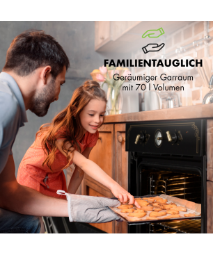 KLARSTEIN Victoria Backofen (Einbaugerät, A, 70 Liter, 59,5 cm breit)