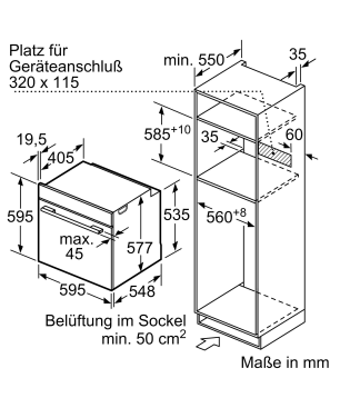 SIEMENS HM636GNS1, Einbaubackofen mit Mikrowellenfunktion (Einbaugerät, 67 Liter, 594 mm breit), iQ700