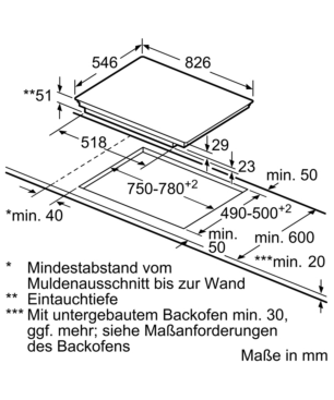 NEFF TTT 5820 N - T58TT20N0 Induktionskochfelder (826 mm breit, 5 Kochfelder)