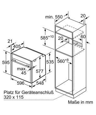 NEFF BVT 5662 N - B56VT62N0, Einbaubackofen (Einbaugerät, 71 Liter, 596 mm breit), Slide&Hide