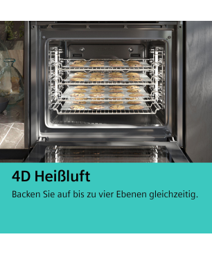 SIEMENS HS636GDS2, Backofen (Einbaugerät, 71 Liter, 594 mm breit), iQ700, Dampfgarfunktion