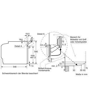 SIEMENS HS636GDS2, Backofen (Einbaugerät, 71 Liter, 594 mm breit), iQ700, Dampfgarfunktion