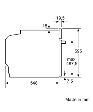 BOSCH HBG636ES1, Einbaubackofen (Einbaugerät, 71 Liter, 594 mm breit)