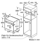 BOSCH HBG636ES1, Einbaubackofen (Einbaugerät, 71 Liter, 594 mm breit)