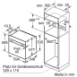 BOSCH HBG636ES1, Einbaubackofen (Einbaugerät, 71 Liter, 594 mm breit)
