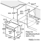 BOSCH HBG636ES1, Einbaubackofen (Einbaugerät, 71 Liter, 594 mm breit)