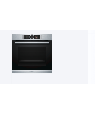 BOSCH HBG636ES1, Einbaubackofen (Einbaugerät, 71 Liter, 594 mm breit)