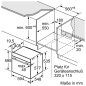 BOSCH HBG636ES1, Einbaubackofen (Einbaugerät, 71 Liter, 594 mm breit)