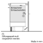 BOSCH HBD435RS63 Serie 4 / Serie 6, Einbaubackofenset (Induktionskochfeld, A, 71 Liter)