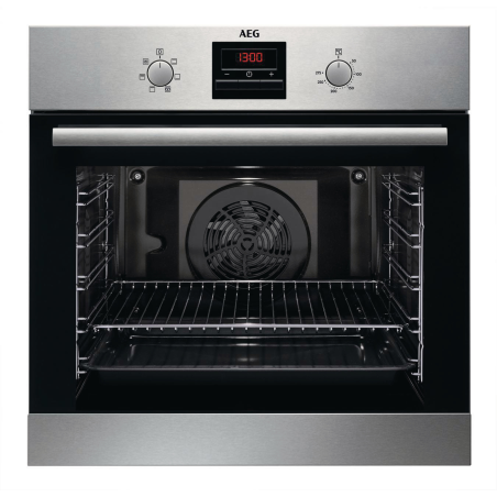 AEG Komb305I Serie 6000 mit SurroundCook Ringheißluftsystem (ohne Pyrolyse), Einbaubackofenset (Induktionskochfeld, A, 72 Lite