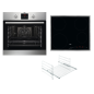 AEG Komb305I Serie 6000 mit SurroundCook Ringheißluftsystem (ohne Pyrolyse), Einbaubackofenset (Induktionskochfeld, A, 72 Lite