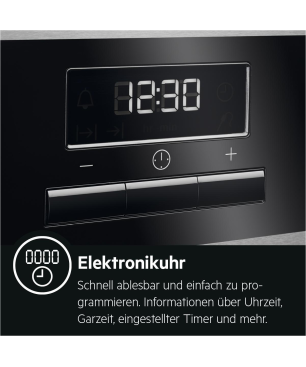 AEG Komb305I Serie 6000 mit SurroundCook Ringheißluftsystem (ohne Pyrolyse), Einbaubackofenset (Induktionskochfeld, A, 72 Lite