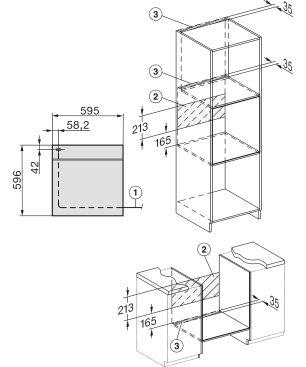 MIELE H 2467 B ACTIVE, Einbaubackofen (Einbaugerät, 76 Liter, 595 mm breit)