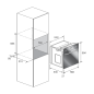 KLUGMANN KGO600.5GFX Einbaubackofen (Einbaugerät, A+, 60 Liter, 59,4 cm breit)