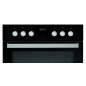 BAUKNECHT HEKO BLACK 500 P, Einbauherdset (Elektro-Kochfeld herdgebunden, A+, 65 Liter)