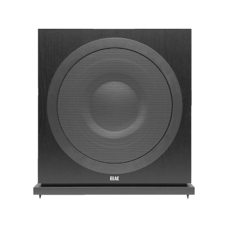 ELAC Debut 2.0 SUB3030 Subwoofer (Aktiver Subwoofer mit Passivradiator, BASH-Technologie, Schwarz