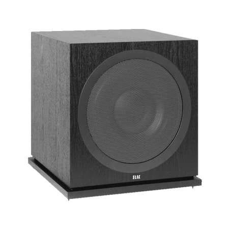 ELAC Debut 2.0 SUB3030 Subwoofer (Aktiver Subwoofer mit Passivradiator, BASH-Technologie, Schwarz