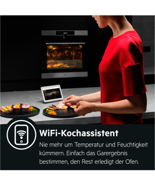 AEG BCO7881V3, Backofen (Einbaugerät, 70 Liter, 595 mm breit), Serie 8000 mit SteamBoost Multi-Dampfgarer (ohne Sous-vide-Gare