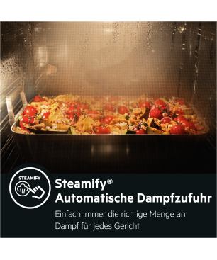 AEG BCO7881V3, Backofen (Einbaugerät, 70 Liter, 595 mm breit), Serie 8000 mit SteamBoost Multi-Dampfgarer (ohne Sous-vide-Gare