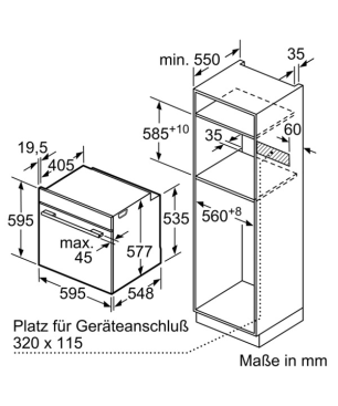 SIEMENS HB674GBS1, Backofen (Einbaugerät, 71 Liter, 594 mm breit), iQ700