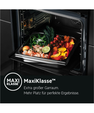 AEG BPC33502B2, Einbaubackofen (Einbaugerät, 72 Liter, 594 mm breit), Serie 6000 mit SurroundCook Ringheißluftsystem (mit Pyro
