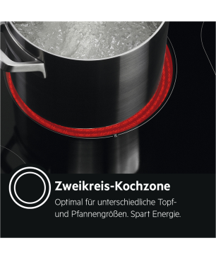 AEG KOMBI 3025 Serie 6000 mit SurroundCook Ringheißluftsystem, Einbauherdset (Glaskeramikkochfeld, A, 72 Liter)