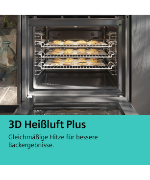 SIEMENS HB517ABW0, Einbaubackofen (Einbaugerät, 71 Liter, 594 mm breit), iQ500