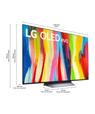 LG OLED55C27LA OLED TV (Flat, 55 Zoll / 139 cm, UHD 4K, SMART TV, webOS 22 mit LG ThinQ)