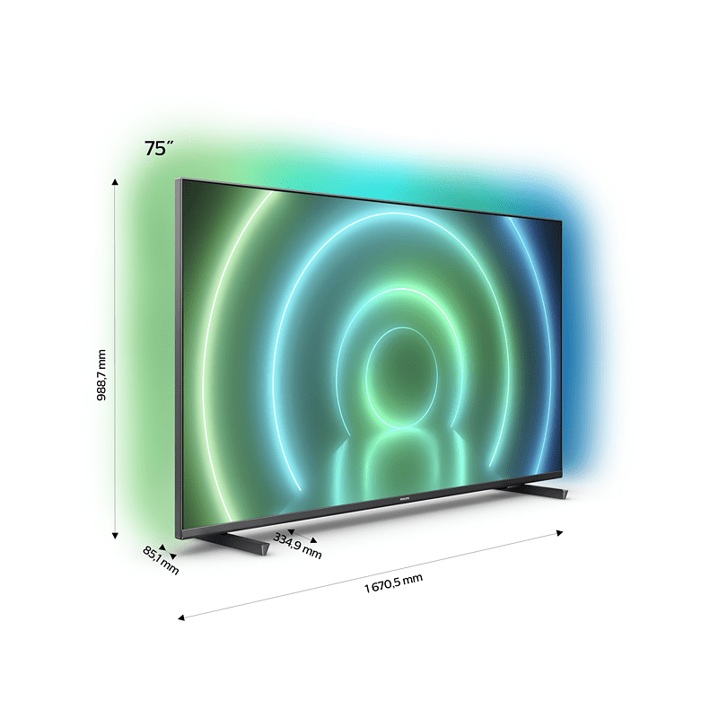 PHILIPS 75PUS7906/12 LED TV (Flat, 75 Zoll / 189 cm, UHD 4K, SMART TV, Ambilight, Android TV? 10 (Q)) PHILIPS 75PUS7906/12 LED TV (Flat, 75 Zoll / 189 cm, UHD 4K, SMART TV, Ambilight, Android TV? 10 (Q))