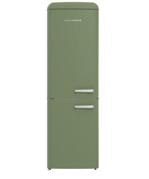 GORENJE ONRK 619 DOL-L Gorenje Retro Collection Kühl- / Gefrierkombination (D, 192,0 kWh, 1940 mm hoch, Oliv)