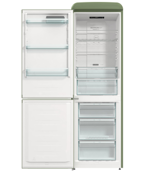 GORENJE ONRK 619 DOL-L Gorenje Retro Collection Kühl- / Gefrierkombination (D, 192,0 kWh, 1940 mm hoch, Oliv)