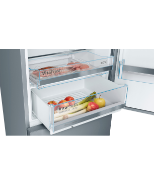BOSCH KGE49AICA Kühlgefrierkombination (C, 163 kWh, 2010 mm hoch, inox-antifingerprint)